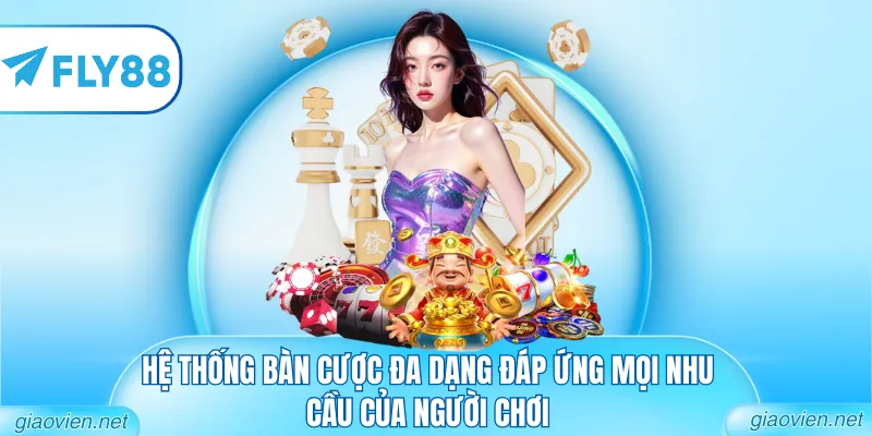 Casino FLY88 - Sòng Bài Trực Tuyến Đẳng Cấp Quốc Tế 2 Hệ thống các sảnh cược đa dạng đáp ứng mọi nhu cầu của người chơi